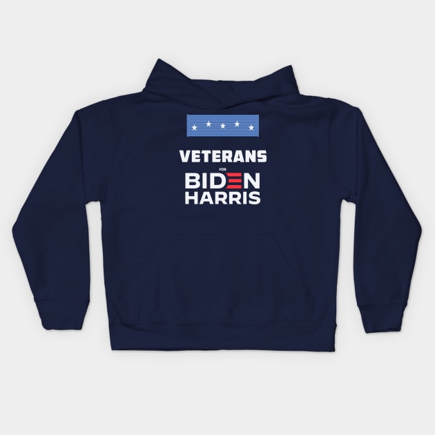 Veterans For Biden Harris | Joe Biden Veteran Kids Hoodie by BlueWaveTshirts